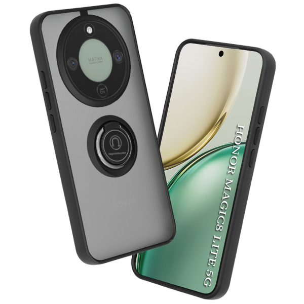 Husa pentru Honor Magic8 Lite, Techsuit, Glinth, Neagra Husa pentru Honor Magic8 Lite, Techsuit, Glinth, Neagra
