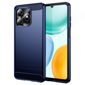 Husa pentru Honor X5c Plus, Techsuit, Carbon, Albastra Husa pentru Honor X5c Plus, Techsuit, Carbon, Albastra