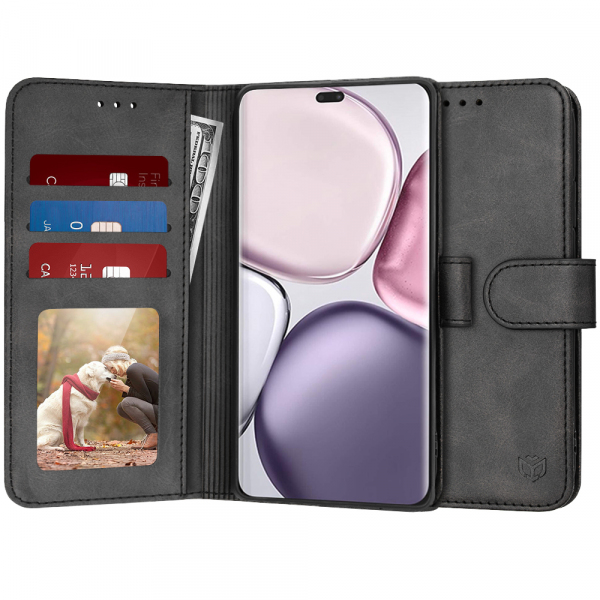 Husa pentru Honor X9c / Magic7 Lite, Techsuit, Diary Book, Neagra Husa pentru Honor X9c / Magic7 Lite, Techsuit, Diary Book, Neagra