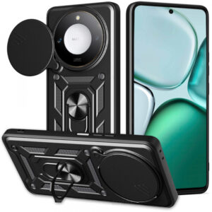 Husa pentru Honor X9c Smart, Techsuit, CamShield, Neagra Husa pentru Honor X9c Smart, Techsuit, CamShield, Neagra