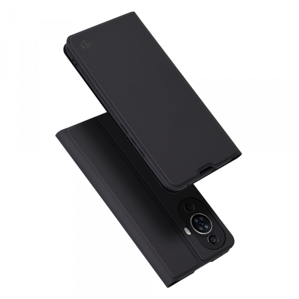 Husa pentru Huawei nova 12s / nova 11, Techsuit, Magskin Book, Neagra