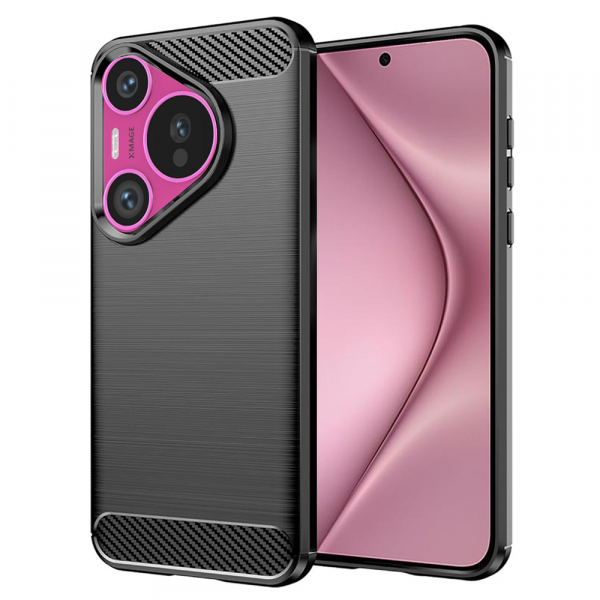 Husa pentru Huawei Pura 70, Techsuit, Carbon, Albastra Husa pentru Huawei Pura 70, Techsuit, Carbon, Albastra