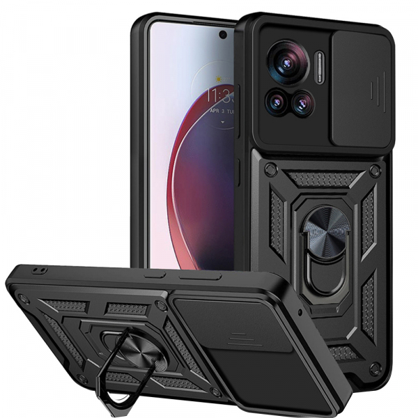 Husa pentru Motorola Edge 30 Ultra, Techsuit, CamShield, Neagra Husa pentru Motorola Edge 30 Ultra, Techsuit, CamShield, Neagra