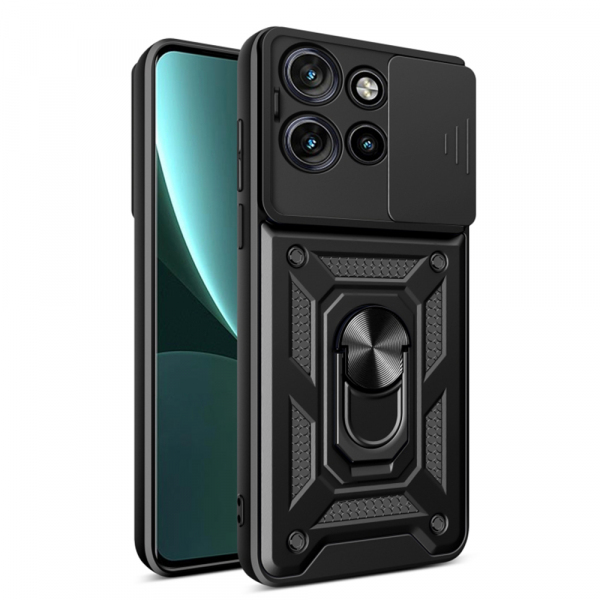 Husa pentru Motorola Edge 50 Neo, Techsuit, CamShield, Neagra Husa pentru Motorola Edge 50 Neo, Techsuit, CamShield, Neagra