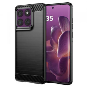 Husa pentru Motorola Edge 60 Pro, Techsuit, Carbon, Albastra Husa pentru Motorola Edge 60 Pro, Techsuit, Carbon, Albastra