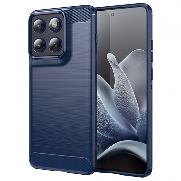 Husa pentru Motorola Edge 70, Techsuit, Carbon, Albastra Husa pentru Motorola Edge 70, Techsuit, Carbon, Albastra