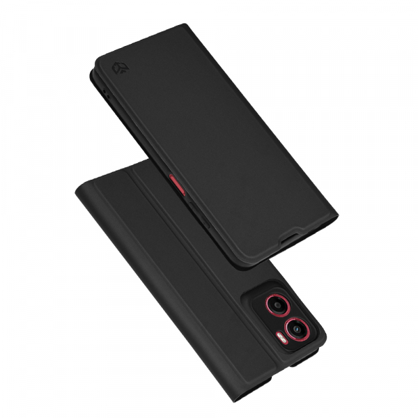 Husa pentru Motorola Moto E15 / G05, Techsuit, Magskin Book, Neagra Husa pentru Motorola Moto E15 / G05, Techsuit, Magskin Book, Neagra