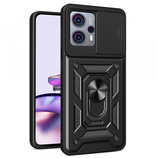 Husa pentru Motorola Moto G13 / G23 / G53, Techsuit, CamShield, Neagra Husa pentru Motorola Moto G13 / G23 / G53, Techsuit, CamShield, Neagra