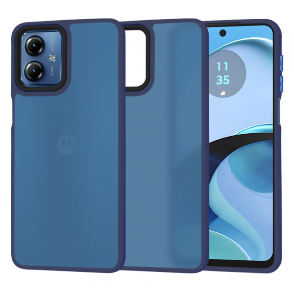 Husa pentru Motorola Moto G14, Techsuit, HaloFrost, Bleumarin Husa pentru Motorola Moto G14, Techsuit, HaloFrost, Bleumarin
