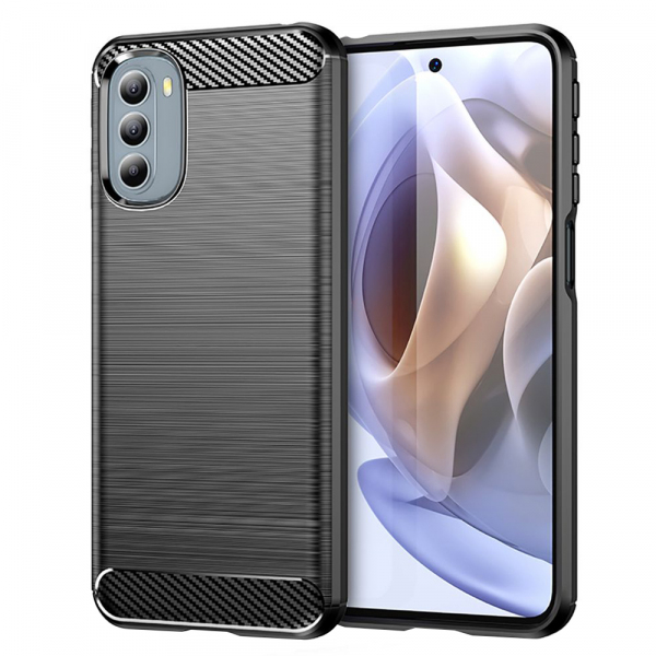 Husa pentru Motorola Moto G31 / G41, Techsuit, Carbon, Neagra Husa pentru Motorola Moto G31 / G41, Techsuit, Carbon, Neagra