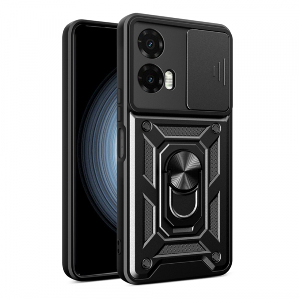 Husa pentru Motorola Moto G35, Techsuit, CamShield, Neagra Husa pentru Motorola Moto G35, Techsuit, CamShield, Neagra