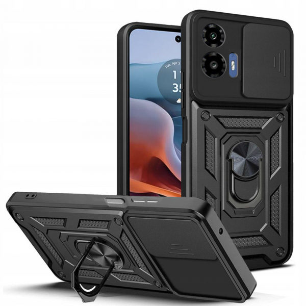 Husa pentru Motorola Moto G45 / G34, Techsuit, CamShield, Neagra Husa pentru Motorola Moto G45 / G34, Techsuit, CamShield, Neagra