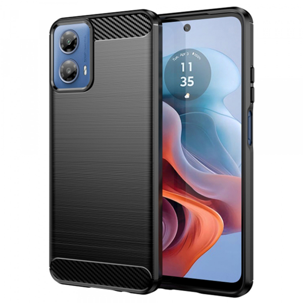 Husa pentru Motorola Moto G45 / G34, Techsuit, Carbon, Neagra Husa pentru Motorola Moto G45 / G34, Techsuit, Carbon, Neagra