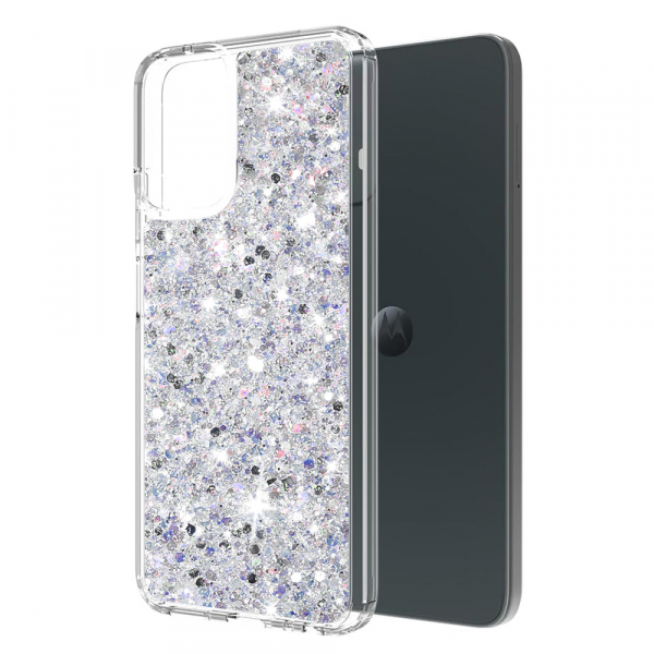 Husa pentru Motorola Moto G45 / G34, Techsuit, Sparkly Glitter, Mov Husa pentru Motorola Moto G45 / G34, Techsuit, Sparkly Glitter, Mov
