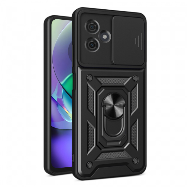 Husa pentru Motorola Moto G54, Techsuit, CamShield, Neagra Husa pentru Motorola Moto G54, Techsuit, CamShield, Neagra