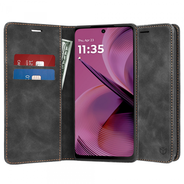Husa pentru Motorola Moto G55, Techsuit, Confy, Neagra Husa pentru Motorola Moto G55, Techsuit, Confy, Neagra