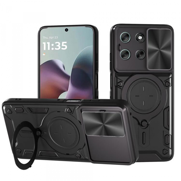 Husa pentru Motorola Moto G56, Techsuit, CamGuard Pro, Neagra Husa pentru Motorola Moto G56, Techsuit, CamGuard Pro, Neagra