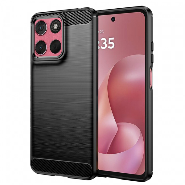 Husa pentru Motorola Moto G67 Power / G57 Power, Techsuit, Carbon, Neagra Husa pentru Motorola Moto G67 Power / G57 Power, Techsuit, Carbon, Neagra