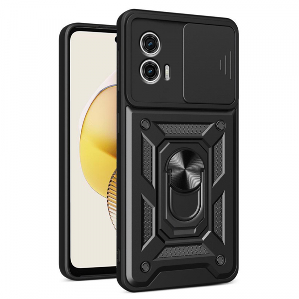Husa pentru Motorola Moto G73, Techsuit, CamShield, Neagra Husa pentru Motorola Moto G73, Techsuit, CamShield, Neagra