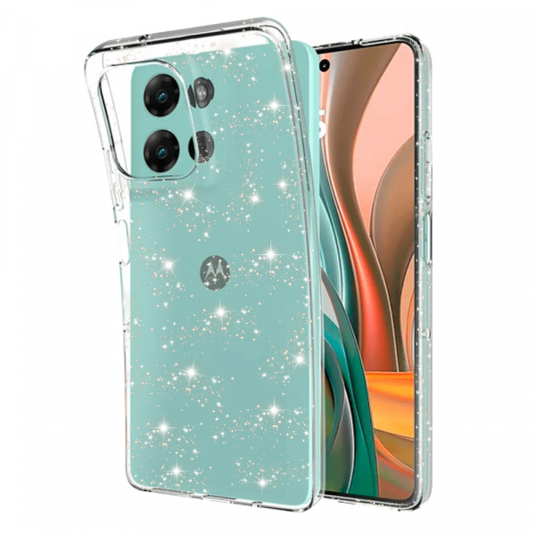 Husa pentru Motorola Moto G75, Techsuit, SparkleSkin, Transparenta Husa pentru Motorola Moto G75, Techsuit, SparkleSkin, Transparenta