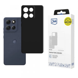 Husa pentru Motorola Moto G86, 3MK, Neagra Mata Husa pentru Motorola Moto G86, 3MK, Neagra Mata