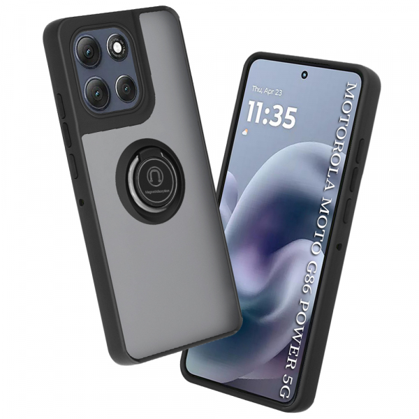 Husa pentru Motorola Moto G86 Power, Techsuit, Glinth, Neagra Husa pentru Motorola Moto G86 Power, Techsuit, Glinth, Neagra