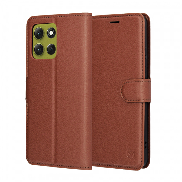 Husa pentru Motorola Moto G86, Techsuit, Leather Folio, Neagra Husa pentru Motorola Moto G86, Techsuit, Leather Folio, Neagra