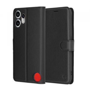 Husa pentru Nothing CMF Phone 2 Pro, Techsuit, Leather Folio, Neagra Husa pentru Nothing CMF Phone 2 Pro, Techsuit, Leather Folio, Neagra
