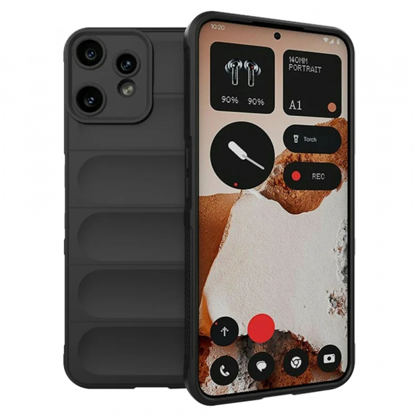 Husa pentru Nothing CMF Phone 2 Pro, Techsuit, Magic Shield, Neagra Husa pentru Nothing CMF Phone 2 Pro, Techsuit, Magic Shield, Neagra