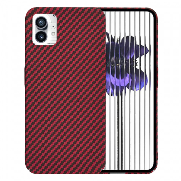 Husa pentru Nothing Phone (1), Techsuit, Carbonite FiberShell, Rosie Husa pentru Nothing Phone (1), Techsuit, Carbonite FiberShell, Rosie