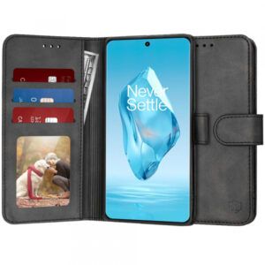 Husa pentru OnePlus 12R, Techsuit, Diary Book, Neagra Husa pentru OnePlus 12R, Techsuit, Diary Book, Neagra