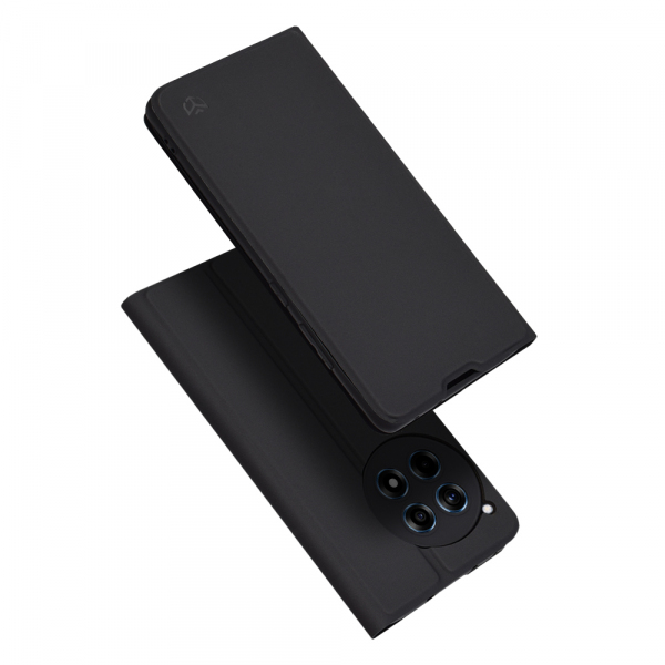 Husa pentru OnePlus 12R, Techsuit, Magskin Book, Neagra Husa pentru OnePlus 12R, Techsuit, Magskin Book, Neagra