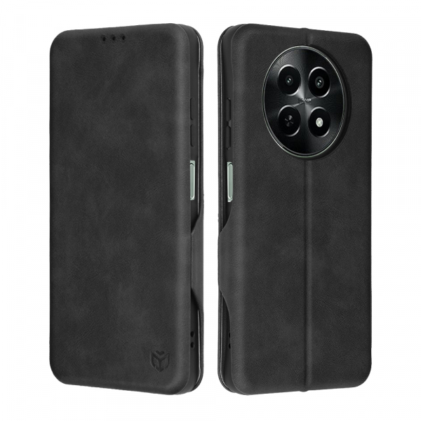 Husa pentru OnePlus 12R, Techsuit, Safe Wallet Plus, Neagra Husa pentru OnePlus 12R, Techsuit, Safe Wallet Plus, Neagra