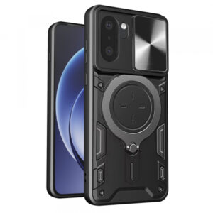 Husa pentru OnePlus 15R, Techsuit, CamGuard Pro, Albastra Husa pentru OnePlus 15R, Techsuit, CamGuard Pro, Albastra