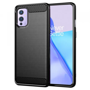Husa pentru OnePlus 9, Techsuit, Carbon, Neagra Husa pentru OnePlus 9, Techsuit, Carbon, Neagra