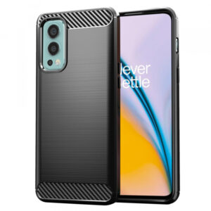 Husa pentru OnePlus Nord 2 5G, Techsuit, Carbon, Neagra Husa pentru OnePlus Nord 2 5G, Techsuit, Carbon, Neagra