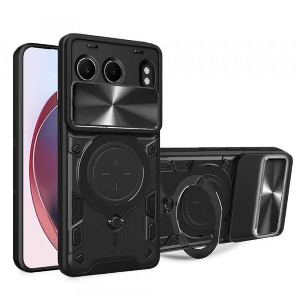 Husa pentru OnePlus Nord 4, Techsuit, CamGuard Pro, Neagra Husa pentru OnePlus Nord 4, Techsuit, CamGuard Pro, Neagra