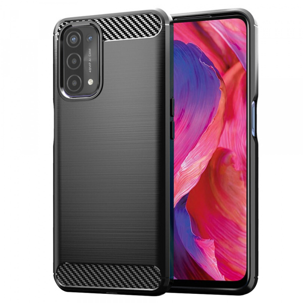 Husa pentru OnePlus Nord N200 5G / Oppo A74 5G / A54 5G, Techsuit, Carbon, Neagra Husa pentru OnePlus Nord N200 5G / Oppo A74 5G / A54 5G, Techsuit, Carbon, Neagra