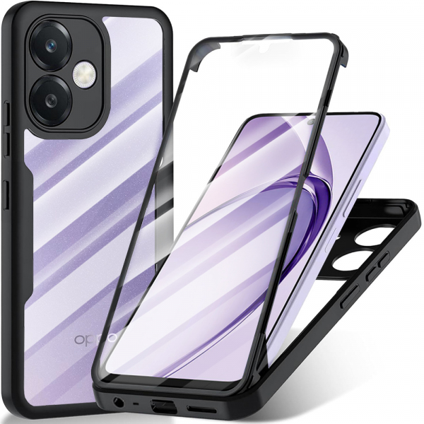 Husa pentru Oppo A3 4G / A3, Techsuit, ColorVerse 360, Neagra Husa pentru Oppo A3 4G / A3, Techsuit, ColorVerse 360, Neagra