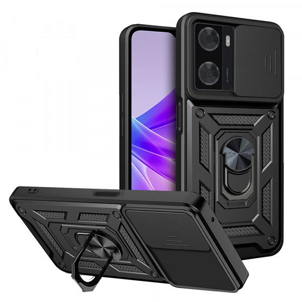Husa pentru Oppo A57 4G / A57s / Oneplus Nord N20 SE, Techsuit, CamShield, Neagra Husa pentru Oppo A57 4G / A57s / Oneplus Nord N20 SE, Techsuit, CamShield, Neagra