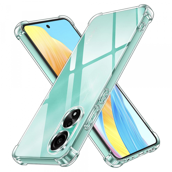 Husa pentru Oppo A58 4G, Techsuit, Shockproof Clear, Neagra Husa pentru Oppo A58 4G, Techsuit, Shockproof Clear, Neagra