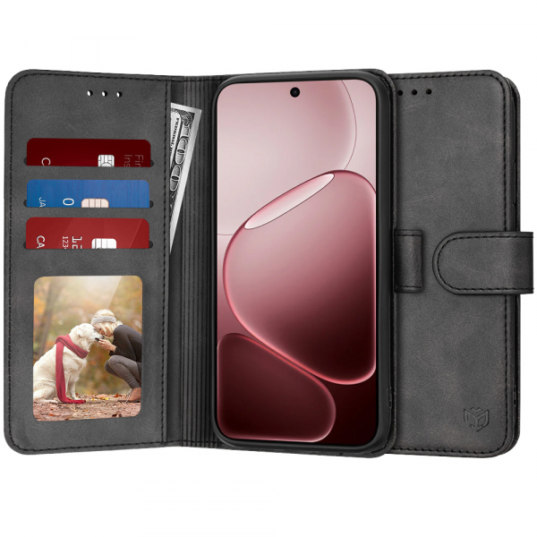 Husa pentru Oppo A6 Pro 5G / A6 Pro 4G, Techsuit, Diary Book, Neagra Husa pentru Oppo A6 Pro 5G / A6 Pro 4G, Techsuit, Diary Book, Neagra
