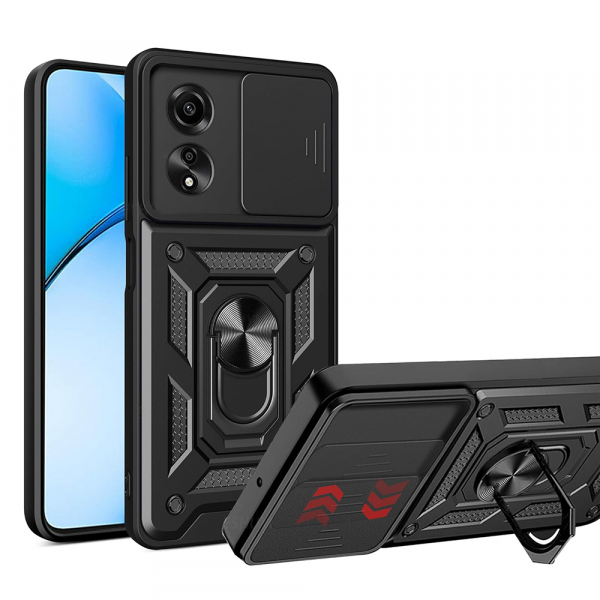Husa pentru Oppo A60, Techsuit, CamShield, Neagra Husa pentru Oppo A60, Techsuit, CamShield, Neagra