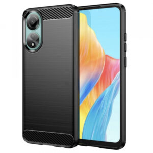 Husa pentru Oppo A78 4G, Techsuit, Carbon, Neagra Husa pentru Oppo A78 4G, Techsuit, Carbon, Neagra