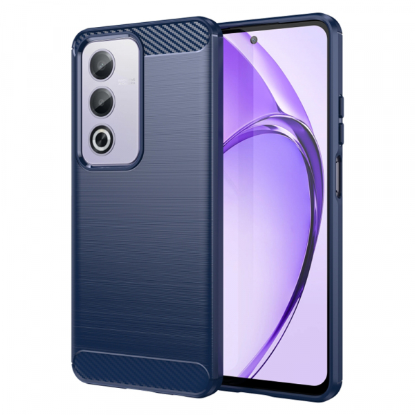 Husa pentru Oppo A80, Techsuit, Carbon, Albastra Husa pentru Oppo A80, Techsuit, Carbon, Albastra