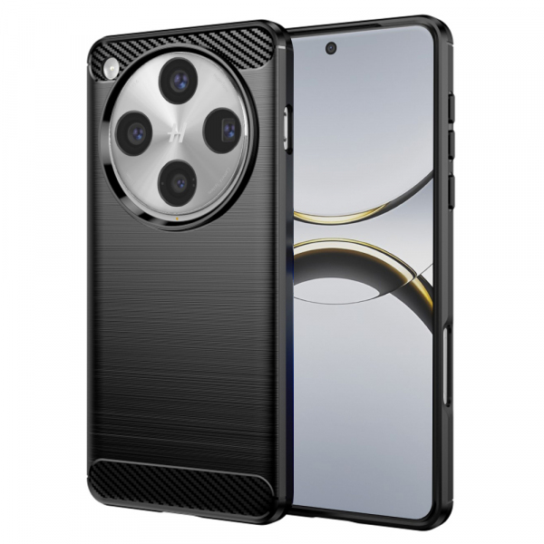 Husa pentru Oppo Find X8 Pro, Techsuit, Carbon, Neagra Husa pentru Oppo Find X8 Pro, Techsuit, Carbon, Neagra