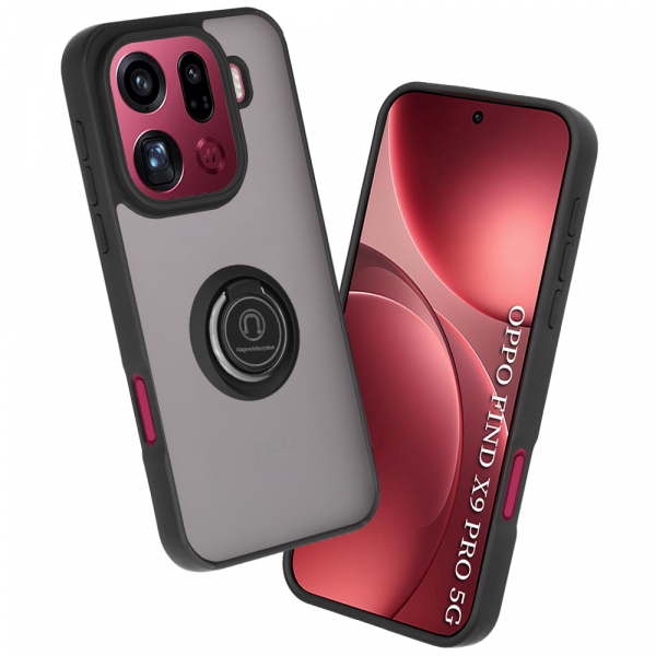 Husa pentru Oppo Find X9 Pro, Techsuit, Glinth, Neagra Husa pentru Oppo Find X9 Pro, Techsuit, Glinth, Neagra