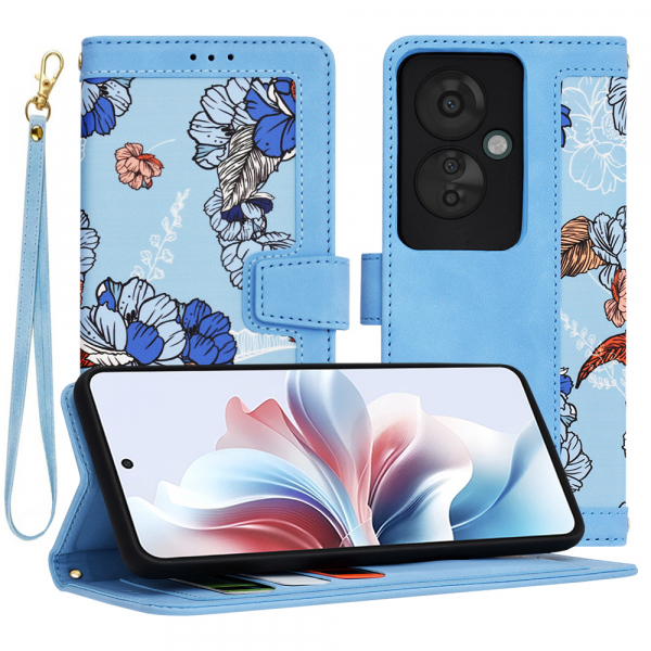 Husa pentru Oppo Reno11 F, Techsuit, FlipCraft, Bleu Husa pentru Oppo Reno11 F, Techsuit, FlipCraft, Bleu