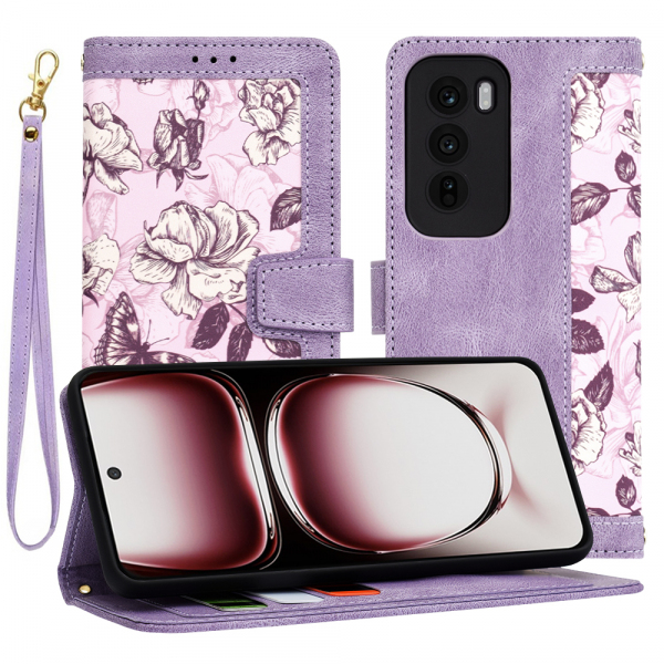 Husa pentru Oppo Reno12 Pro, Techsuit, FlipCraft, Mov Husa pentru Oppo Reno12 Pro, Techsuit, FlipCraft, Mov