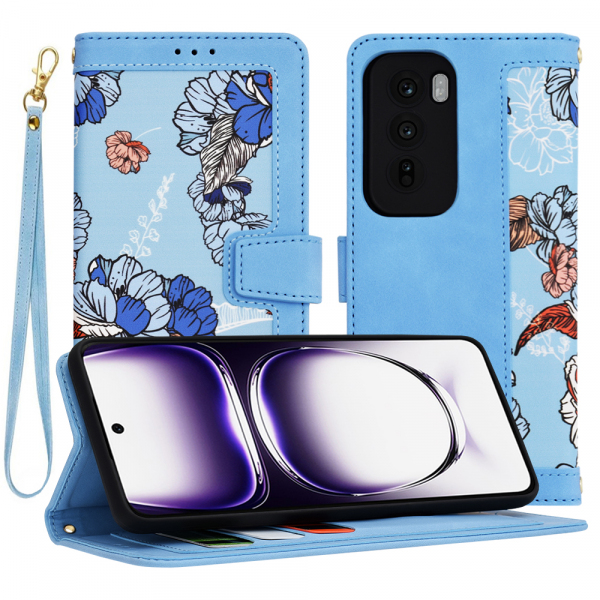 Husa pentru Oppo Reno12, Techsuit, FlipCraft, Bleu Husa pentru Oppo Reno12, Techsuit, FlipCraft, Bleu